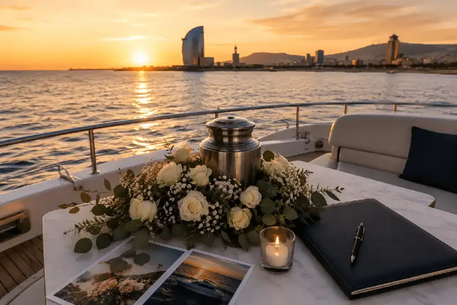 cenizas al mar en barcelona