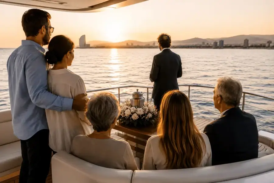 cenizas al mar en barcelona