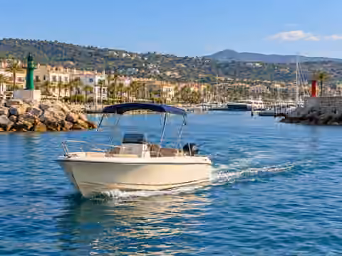 Illustrative image of a boat navigating near Sotogrande
