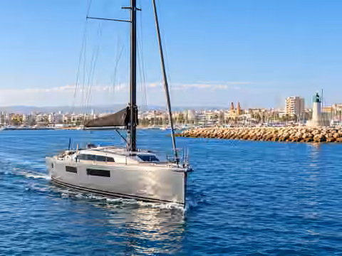 Illustrative image of a boat navigating near Torrevieja