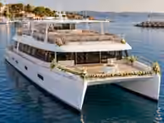 Integral · hasta 100 · gran catamarán especial · Barco decorado para el servicio integral